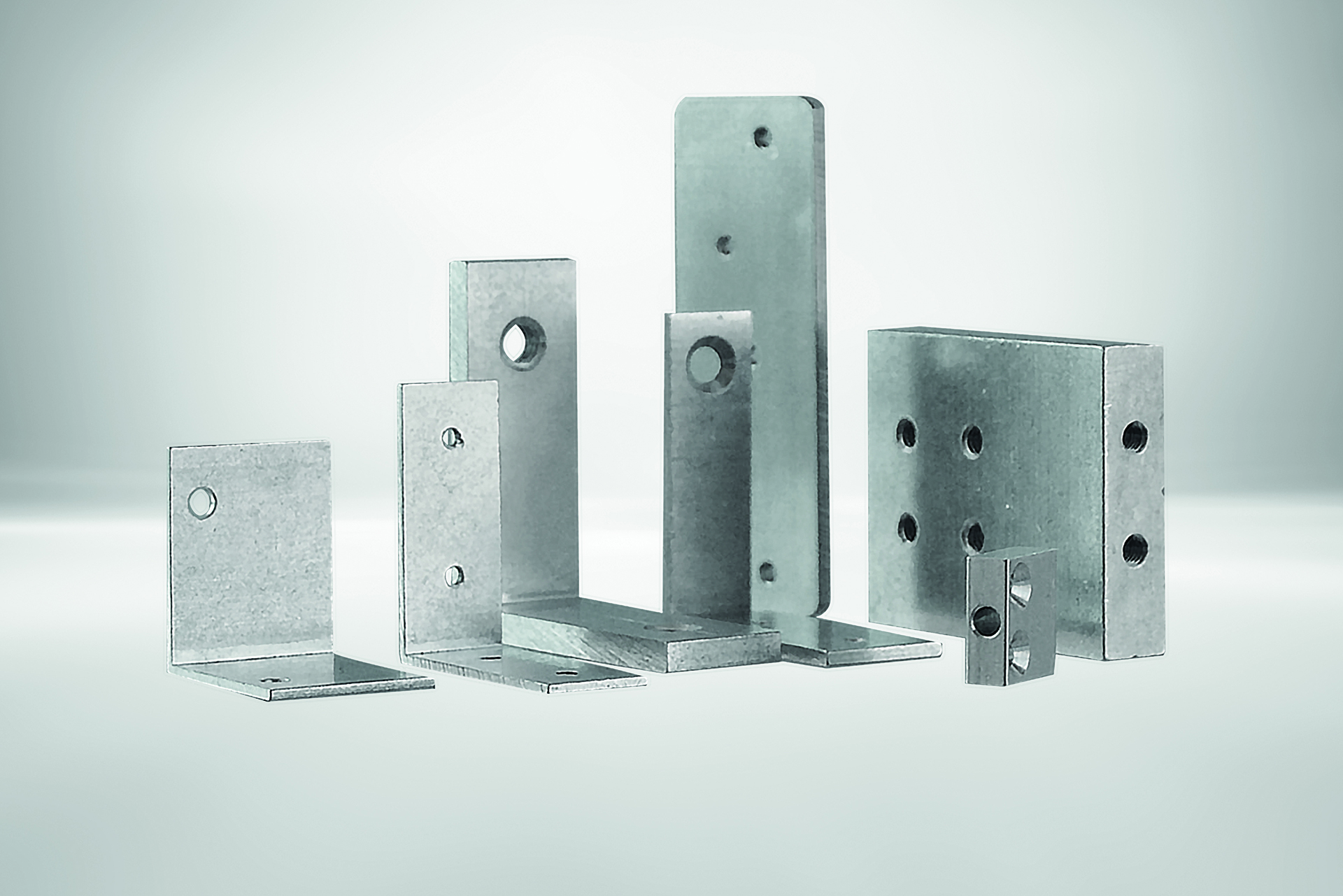 Gruppenbild Kleinteile aus Aluminium