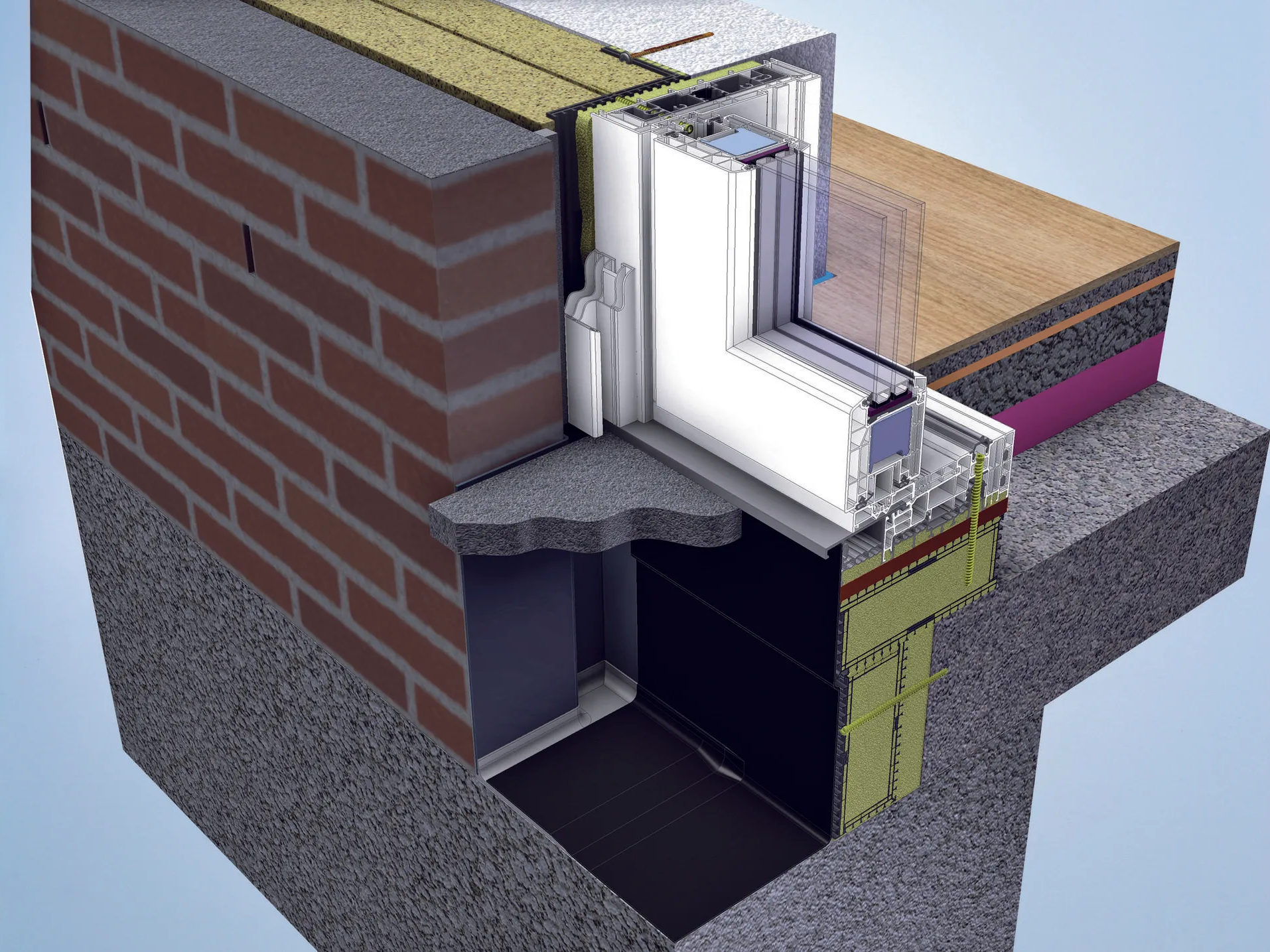 Ansicht einer Schwerlastdämmschwelle SLDS