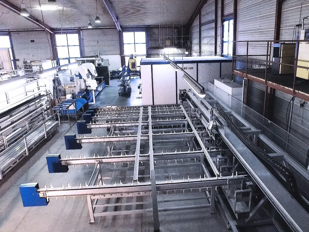 Eine Halle von innen