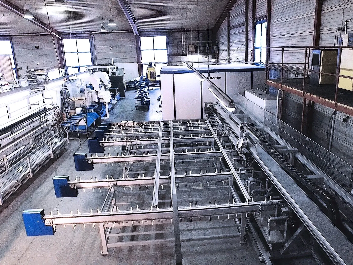 Eine Halle von innen