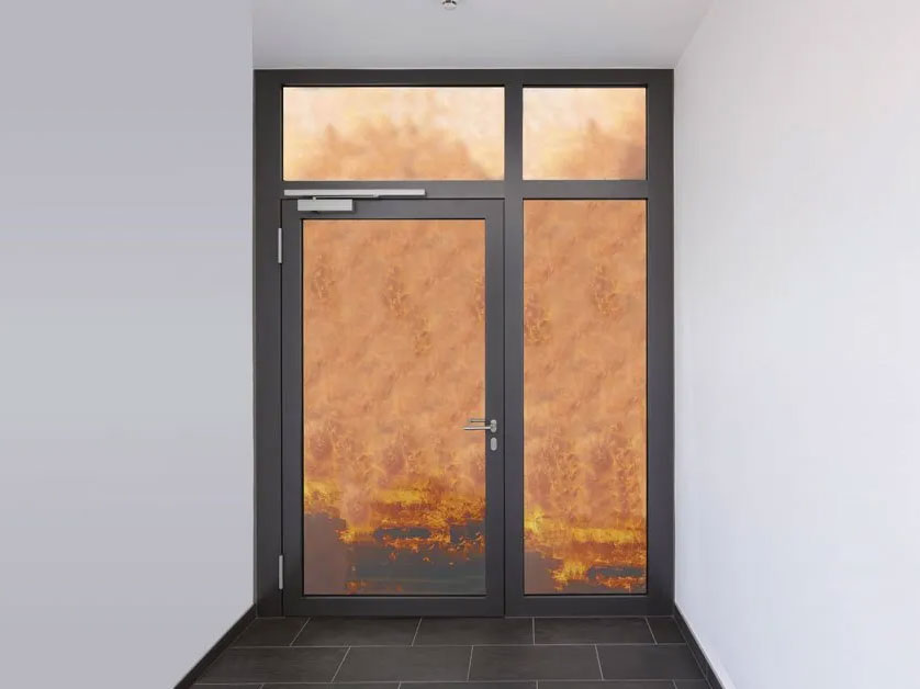 Eine Brandschutzaußentür