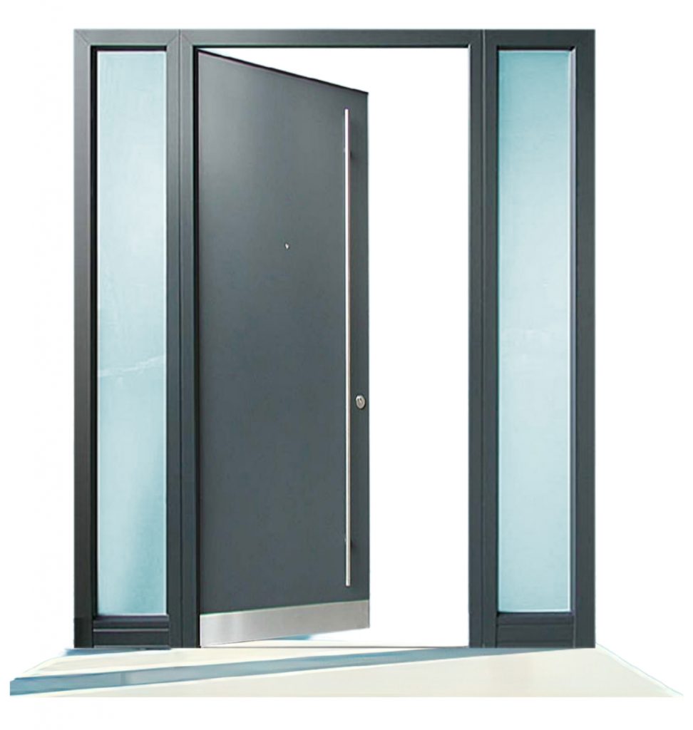 Produktfoto einer Haustür aus Aluminium